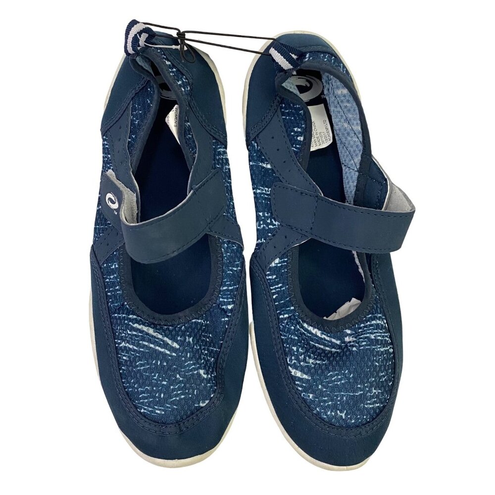 O’Rageous Water Shoes Navy Blue Adjustable Strap Beachwear Surf Water Sports 10